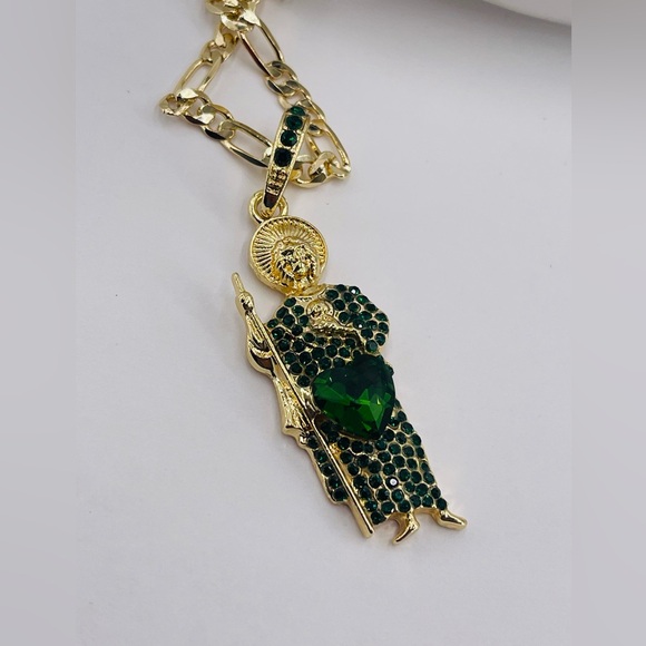 San Judas Collar Baño De Oro Italiano 18k /Saint Jude Necklace Gold Plated 18k - Picture 6 of 10